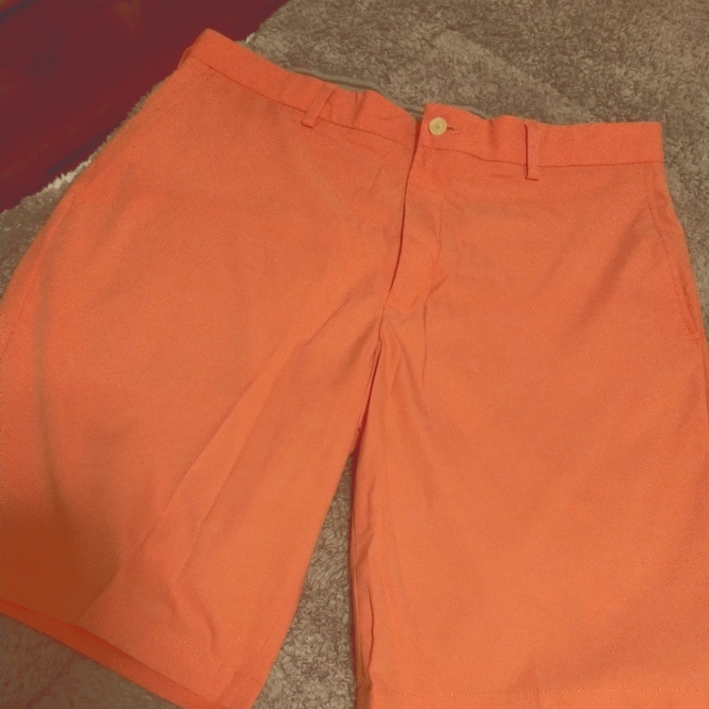 Walter Hagen Mango Coral Orange Gold Shorts Mens 36
